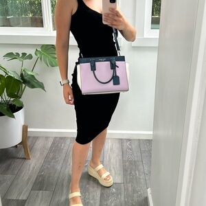 Kate Spade bag with strap Lilac, Navy blue and white